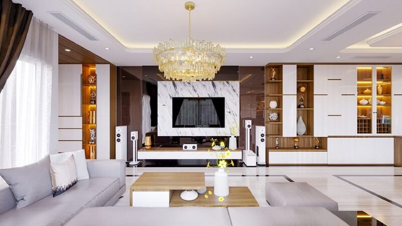 thiết kế nội thất phòng khách
