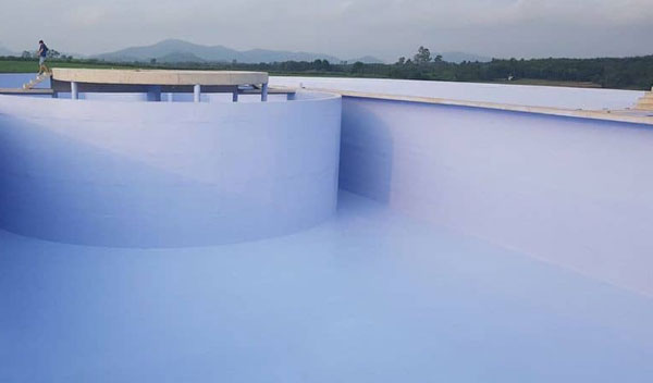 Phun bọc chống thấm bể nước thải tại Hải Phòng